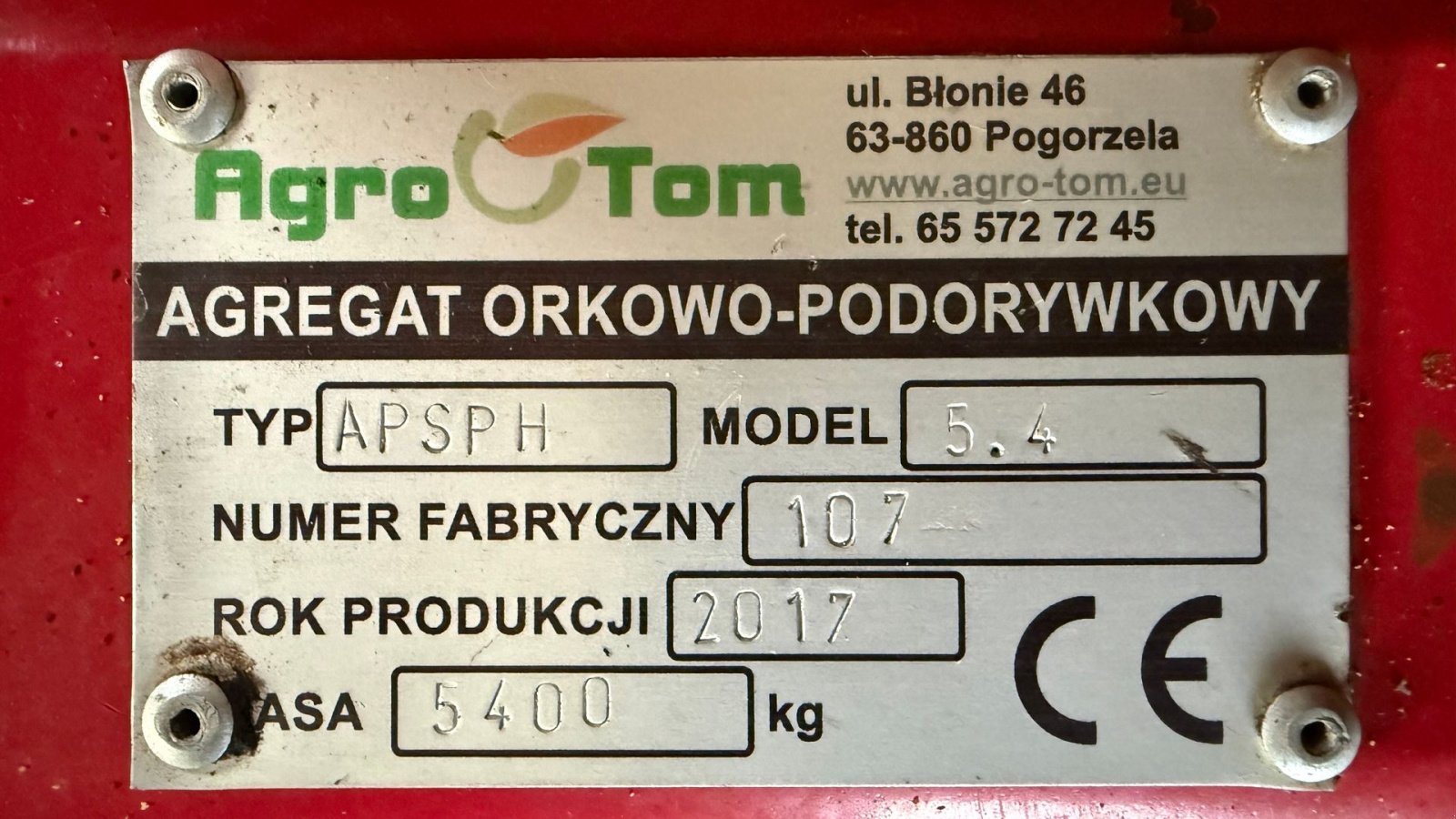 Zinkenrotor (Ackerbau) za tip Agro Tom APSPH 5.4, Gebrauchtmaschine u Gjerlev J. (Slika 10)