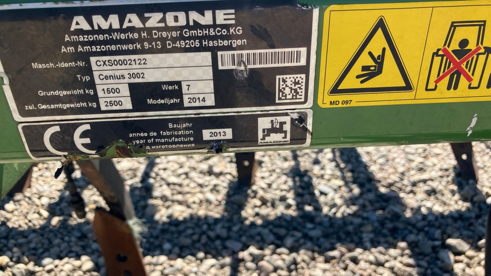 Zinkenrotor (Ackerbau) типа Amazone CENIUS 3002, Gebrauchtmaschine в Rødekro (Фотография 5)