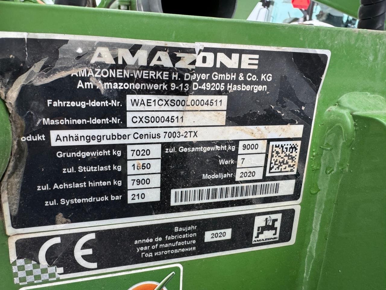 Zinkenrotor (Ackerbau) tip Amazone CENIUS 7003-2TX, Gebrauchtmaschine in Næstved (Poză 3)