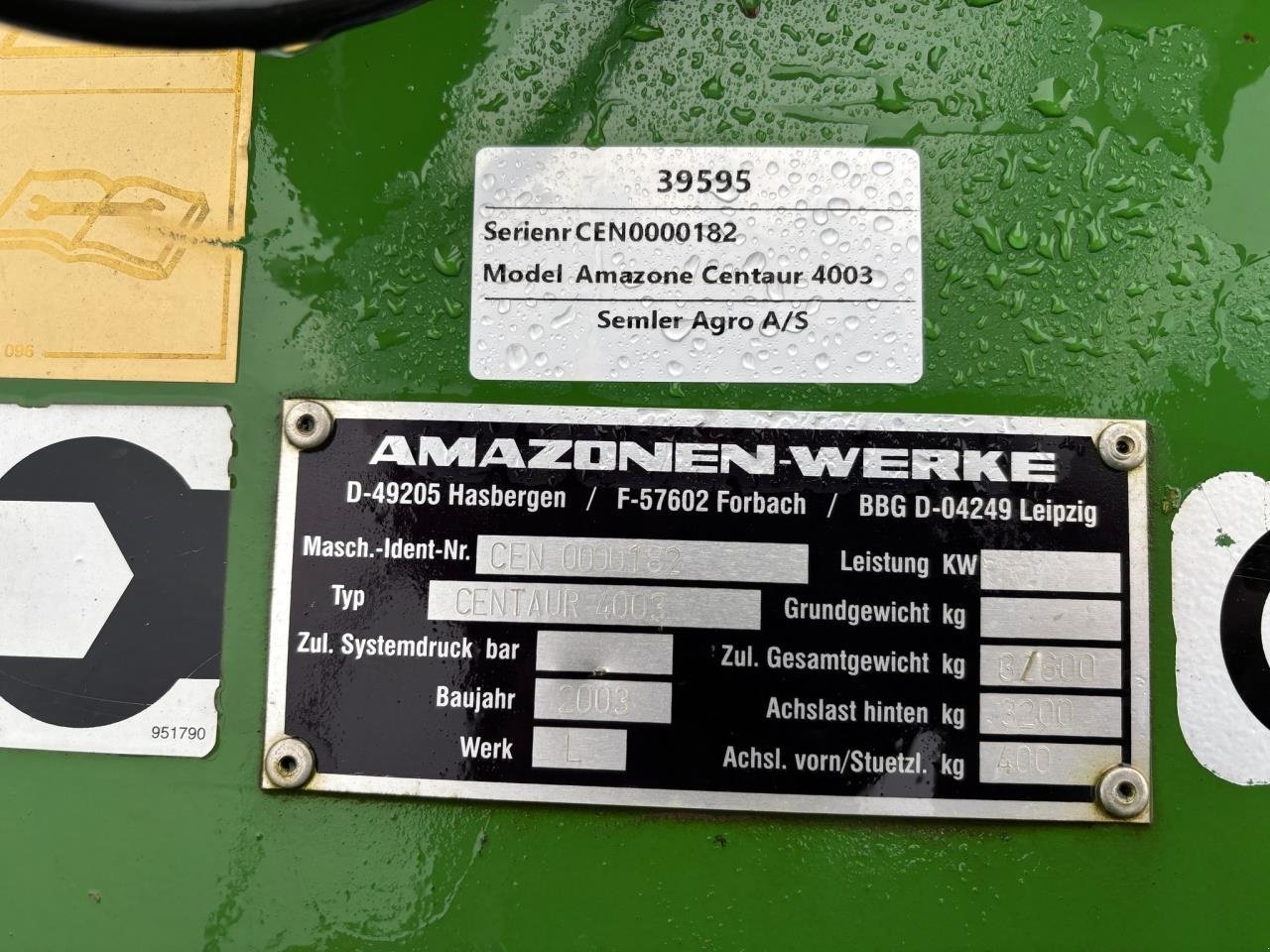 Zinkenrotor (Ackerbau) tipa Amazone CENTAUER 4002 SUPER, Gebrauchtmaschine u Bramming (Slika 11)