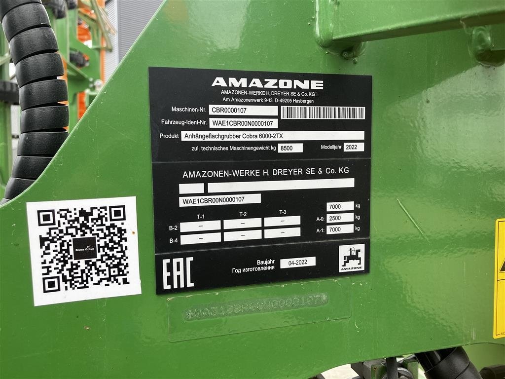 Zinkenrotor (Ackerbau) tip Amazone Cobra 6000 2TX, Gebrauchtmaschine in Høng (Poză 8)