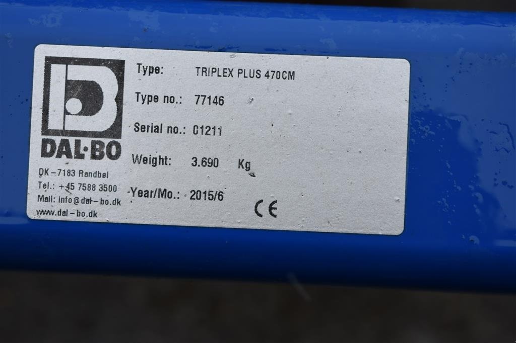 Zinkenrotor (Ackerbau) типа Dalbo TRIPLEX PLUS 470, Gebrauchtmaschine в Grindsted (Фотография 6)