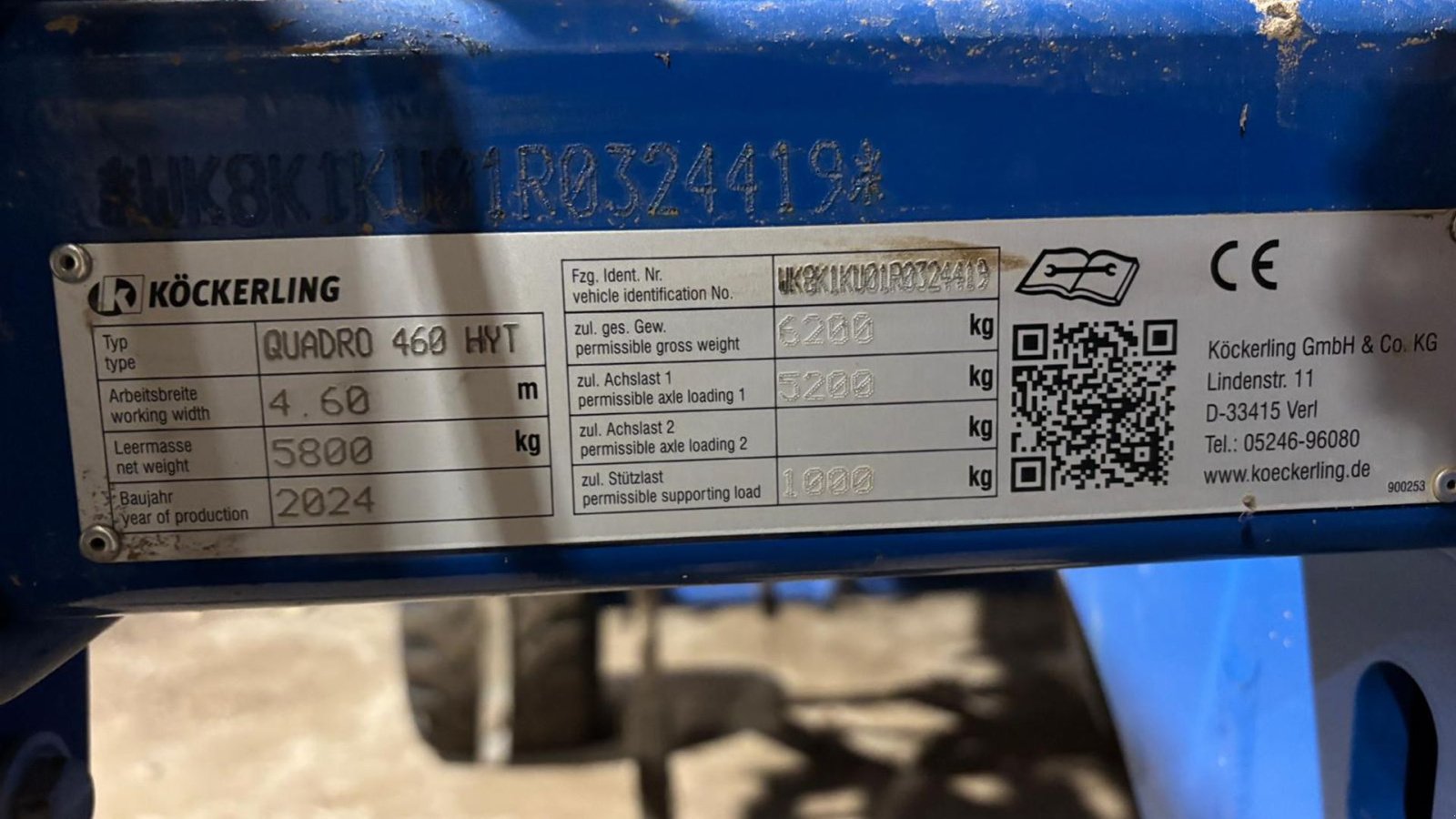 Zinkenrotor (Ackerbau) tipa Köckerling Quadro 460  som ny, kun 162 hektar, Gebrauchtmaschine u Skjern (Slika 6)