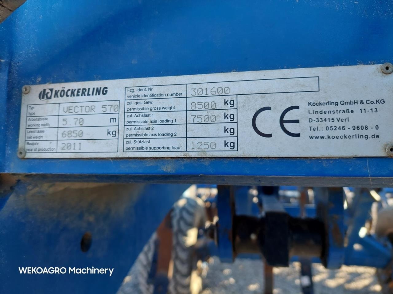 Zinkenrotor (Ackerbau) tipa Köckerling Vector 570, Gebrauchtmaschine u Hammel (Slika 16)