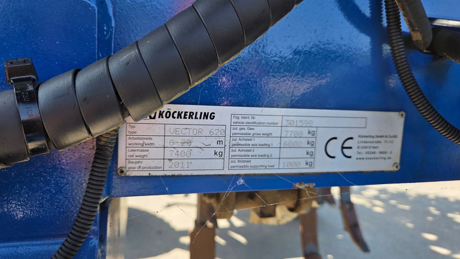 Zinkenrotor (Ackerbau) tipa Köckerling Vector 620, Gebrauchtmaschine u Assens (Slika 8)