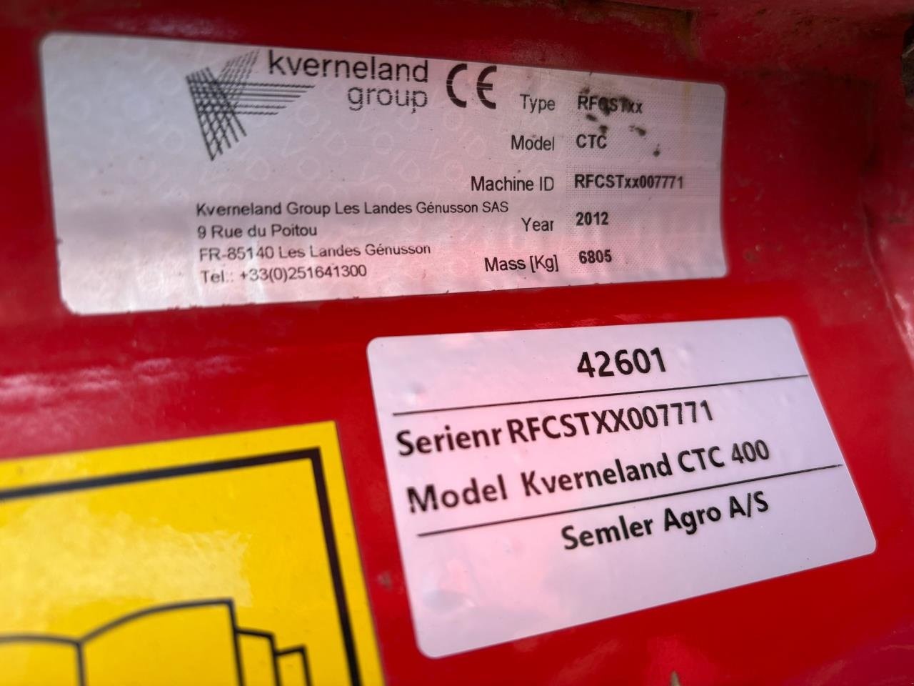 Zinkenrotor (Ackerbau) a típus Kverneland CTC 400, Gebrauchtmaschine ekkor: Bramming (Kép 15)