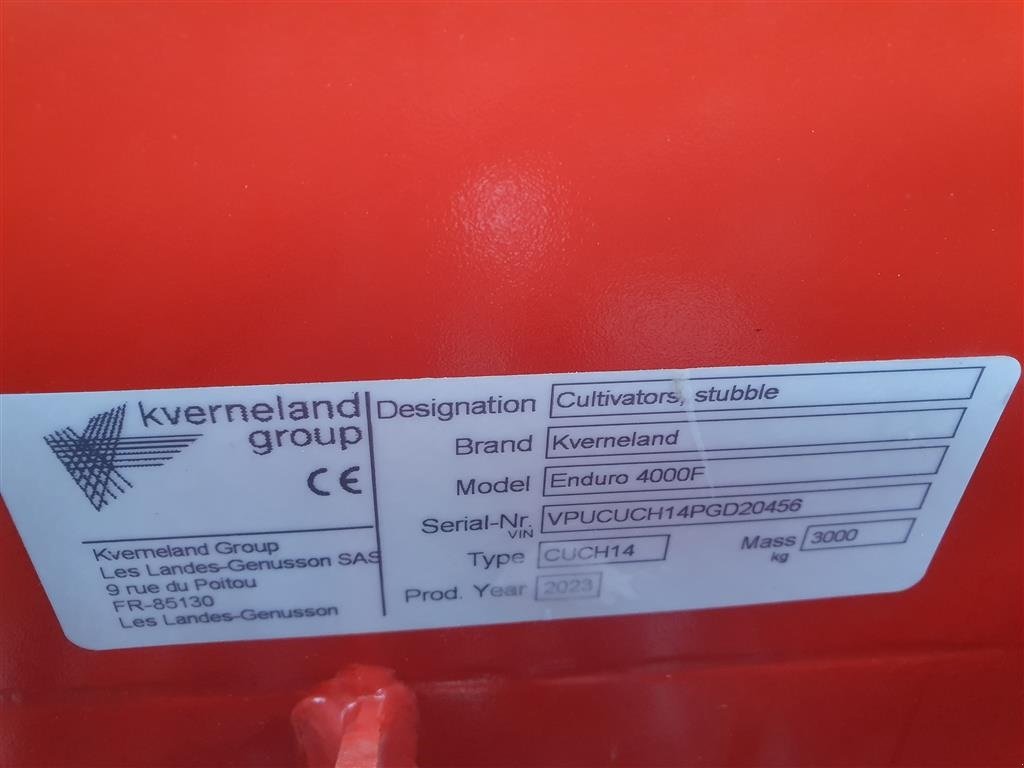 Zinkenrotor (Ackerbau) типа Kverneland Enduro Pro F 4m Foldbar 14 tands., Gebrauchtmaschine в Nimtofte (Фотография 5)