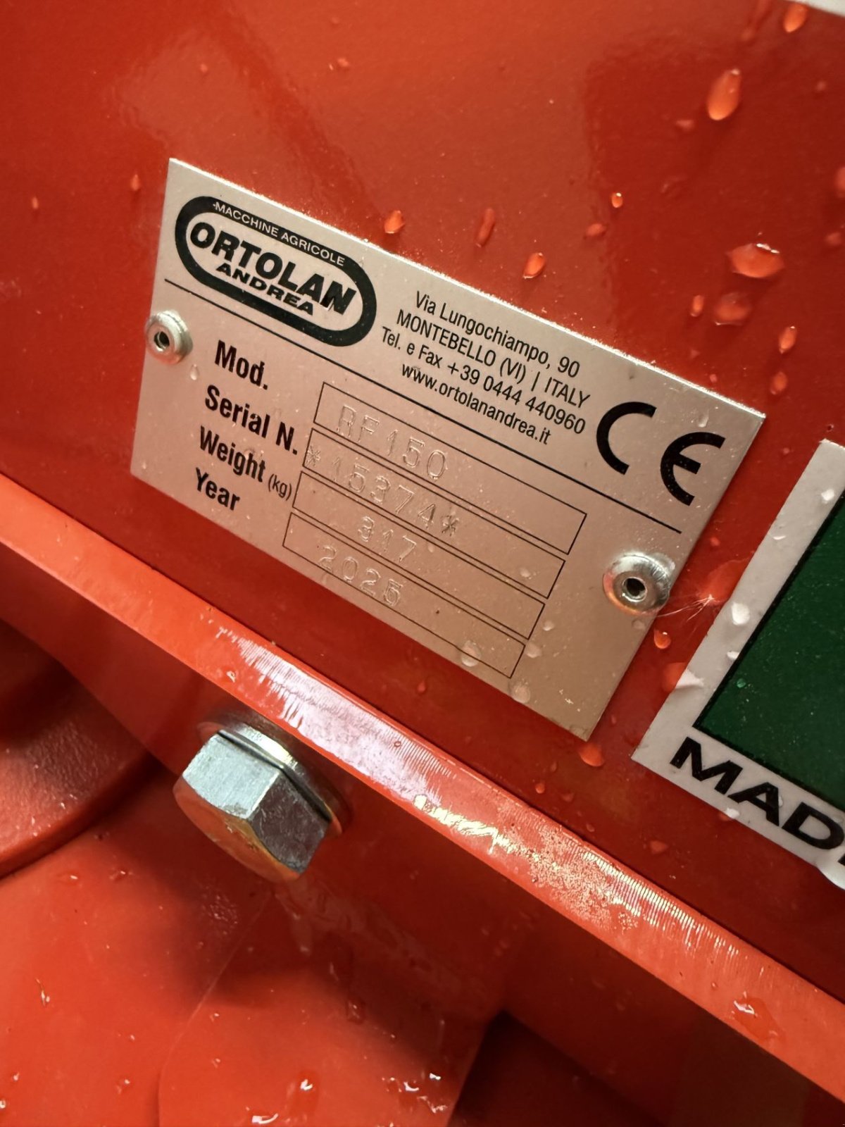 Zinkenrotor (Ackerbau) от тип Ortolan Rf150, Gebrauchtmaschine в Wadenoijen (Снимка 4)