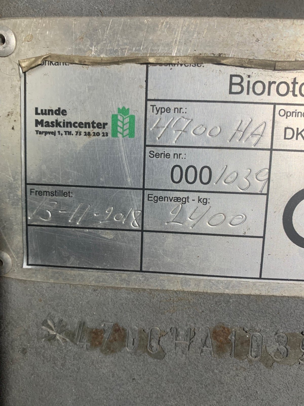 Zinkenrotor (Ackerbau) Türe ait Sonstige 4700HA, Gebrauchtmaschine içinde Thisted (resim 5)