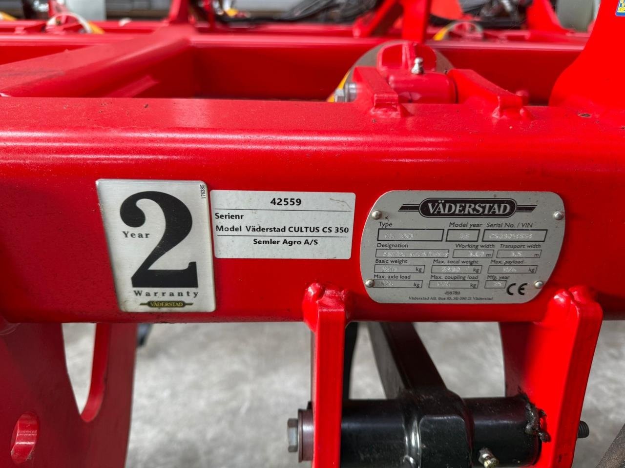 Zinkenrotor (Ackerbau) от тип Väderstad CULTUS CS 350, Gebrauchtmaschine в Bramming (Снимка 5)