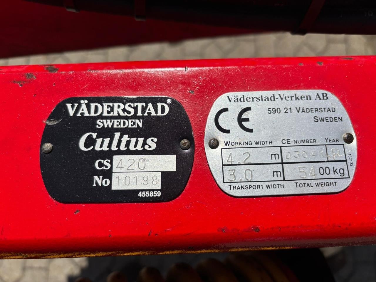 Zinkenrotor (Ackerbau) tip Väderstad CULTUS CS 420, Gebrauchtmaschine in Bramming (Poză 8)