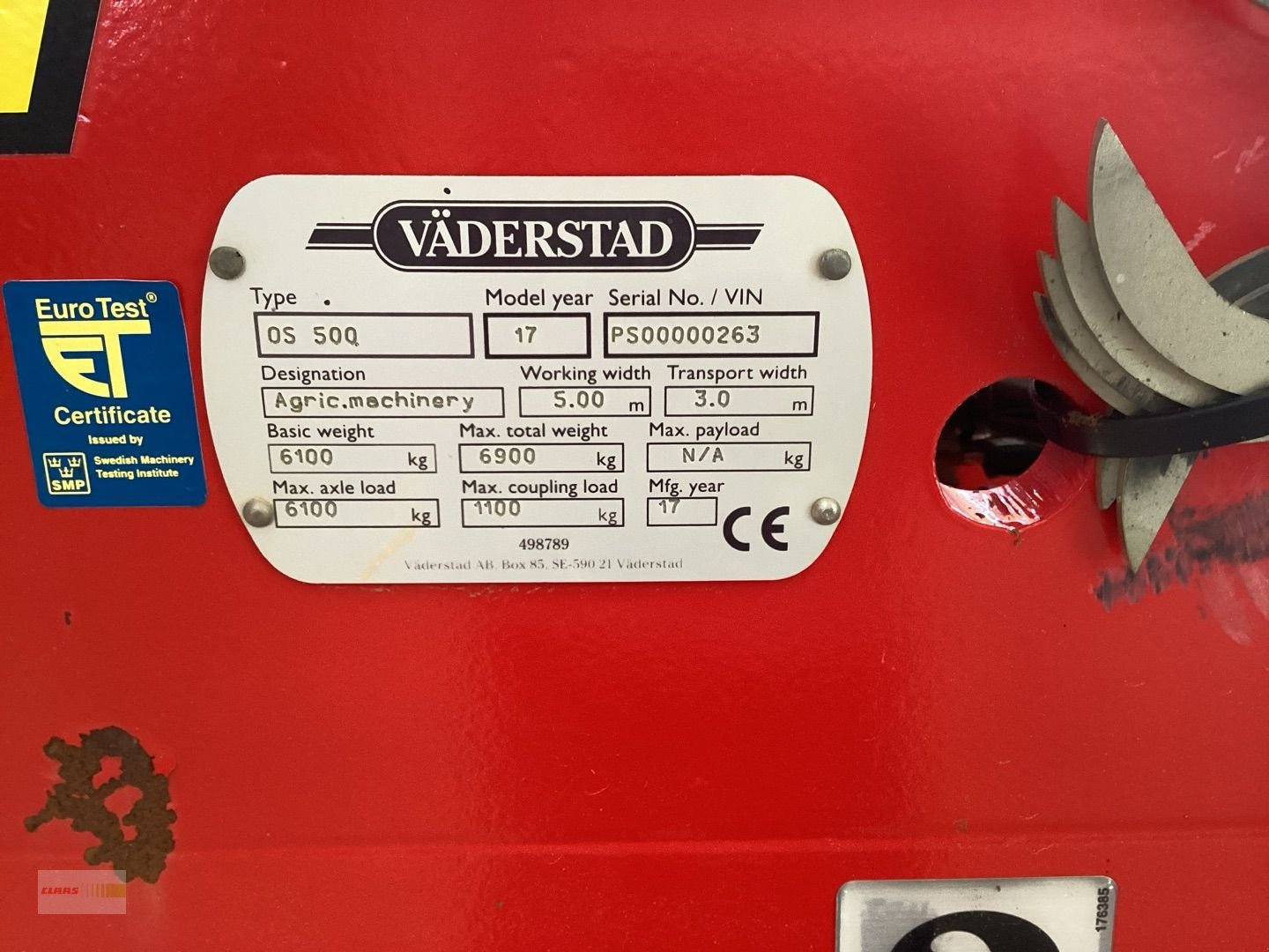 Zinkenrotor (Ackerbau) des Typs Väderstad OPUS 500, Gebrauchtmaschine in Langenau (Bild 10)