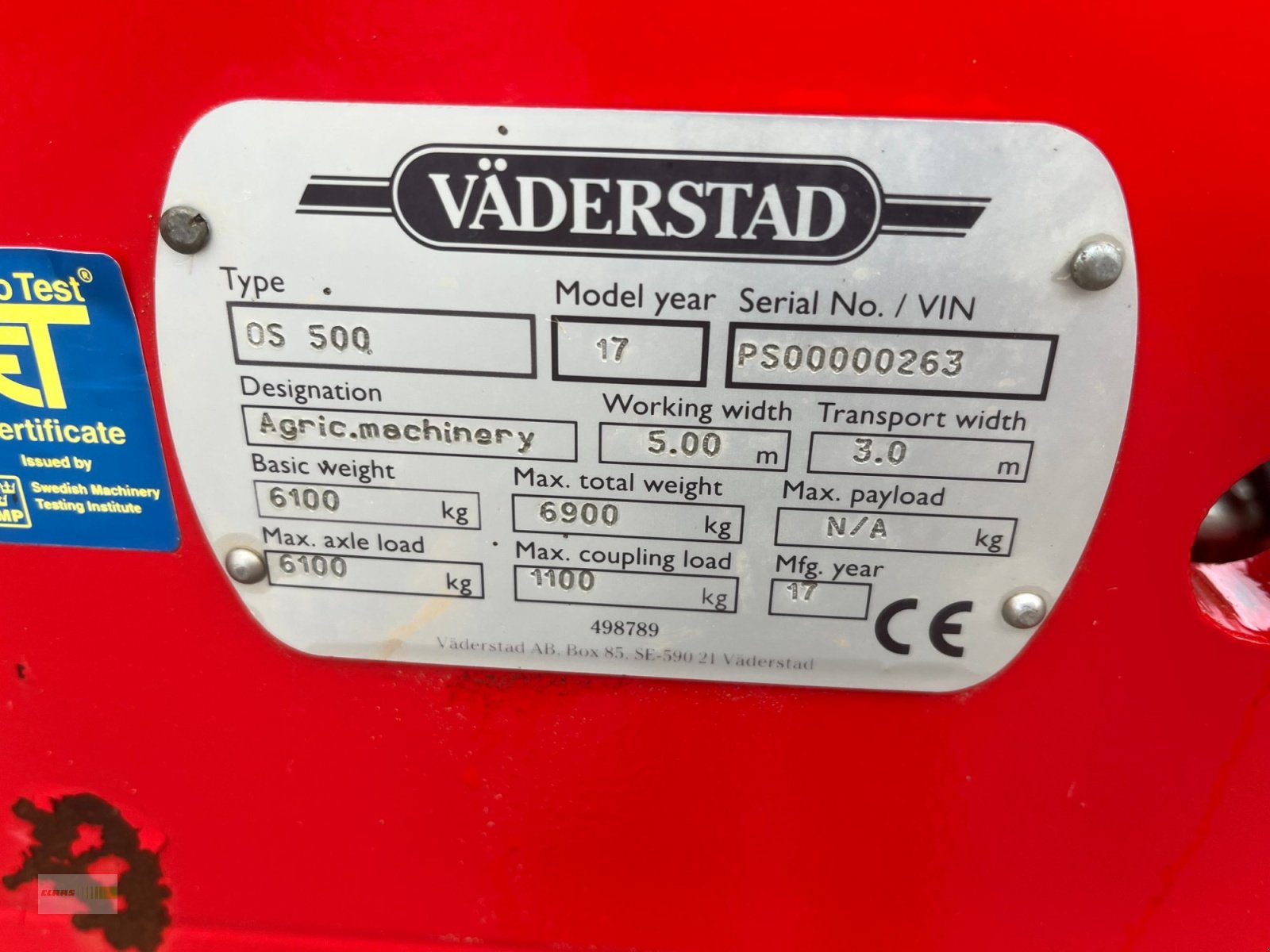 Zinkenrotor (Ackerbau) of the type Väderstad OPUS 500, Gebrauchtmaschine in Langenau (Picture 11)