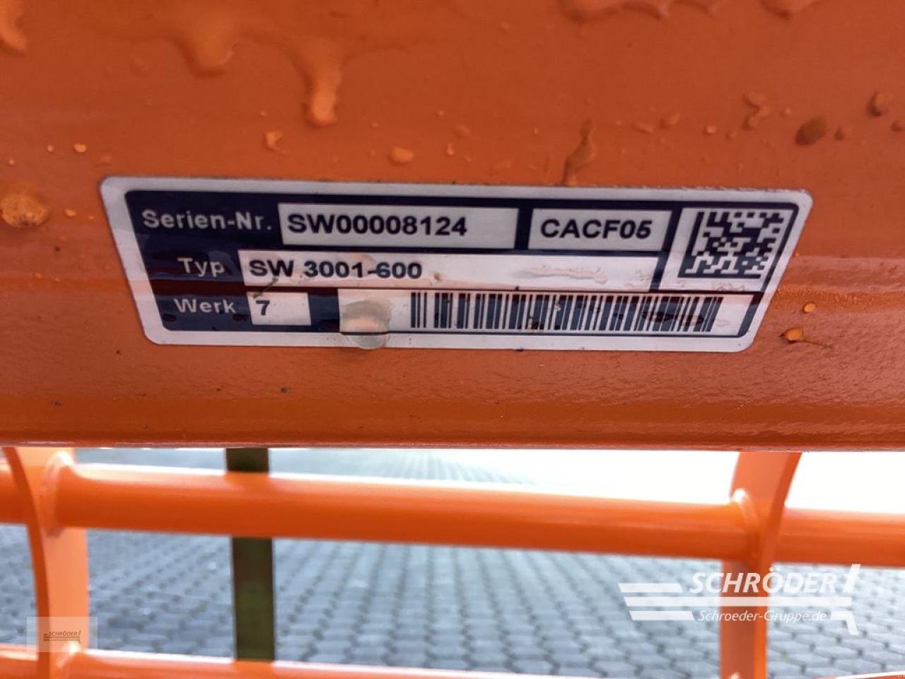 Zubehör Bestell-/Pflegemaschinen typu Amazone STABWALZE SW 3001-600, Neumaschine v Westerstede (Obrázek 3)