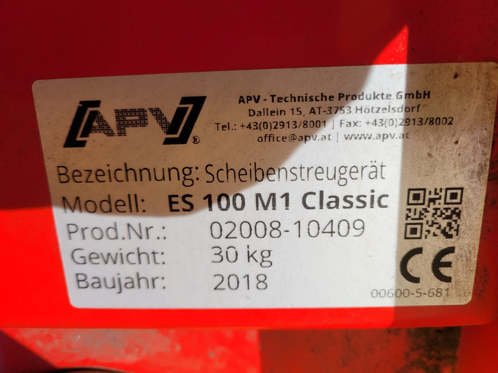 Zubehör Bestell-/Pflegemaschinen des Typs APV ES100 M1, Gebrauchtmaschine in Soltau (Bild 2)