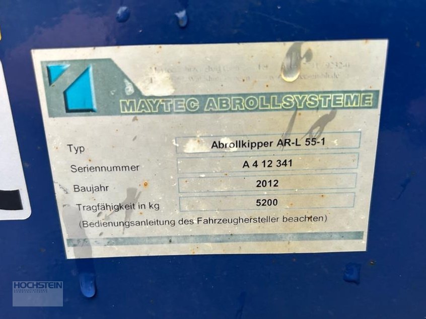 Zubehör Transporttechnik des Typs Maytec Abrollkipper, Gebrauchtmaschine in Heidelberg - Rohrbach Süd (Bild 3)
