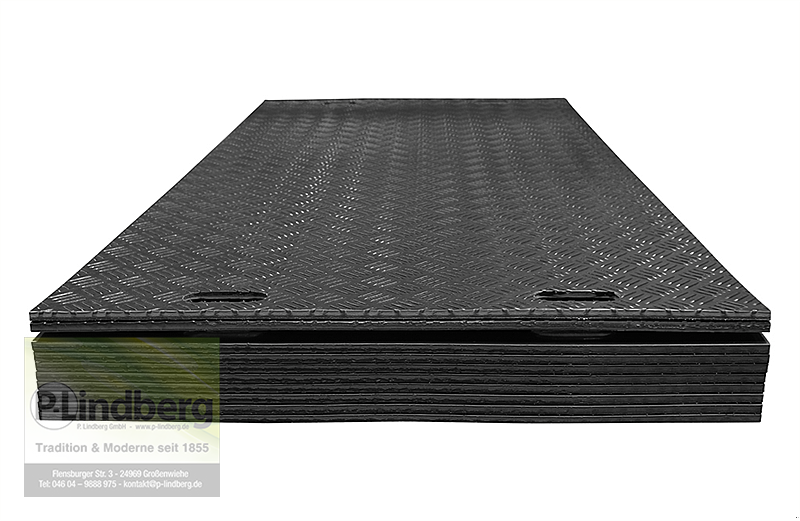 Zubehör Transporttechnik typu P. Lindberg GmbH 10 Stück robuste Fahrplatten je max. 30 T. Druck LDPE Baustelle Parkplatz Event, Neumaschine v Großenwiehe (Obrázek 4)