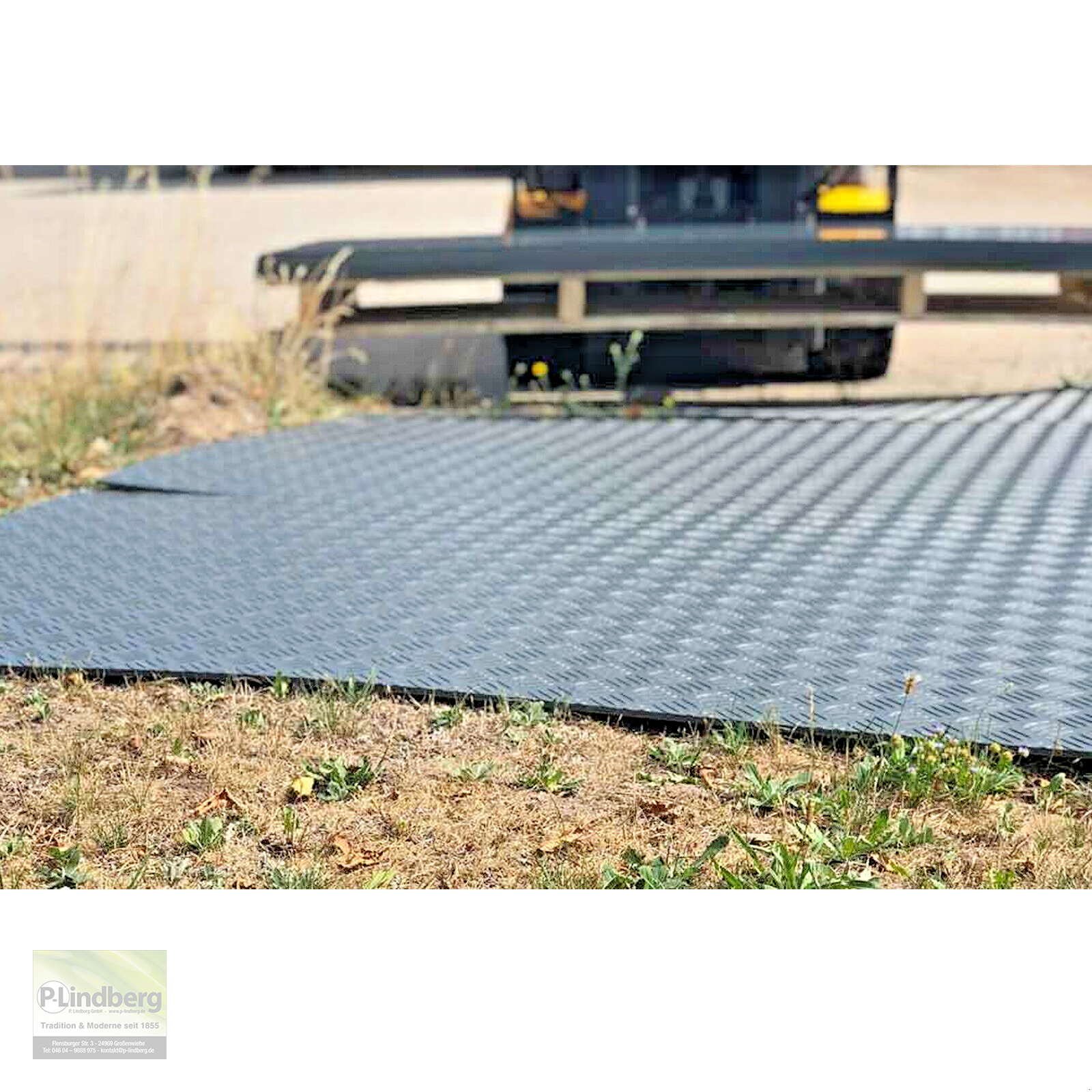 Zubehör Transporttechnik typu P. Lindberg GmbH 10 Stück robuste Fahrplatten je max. 30 T. Druck LDPE Baustelle Parkplatz Event, Neumaschine v Großenwiehe (Obrázek 6)