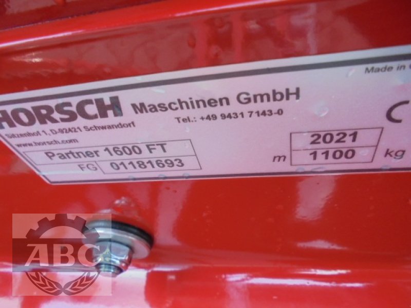 Zubehör типа Horsch PARTNER 1600 FT, Gebrauchtmaschine в Cloppenburg (Фотография 9)