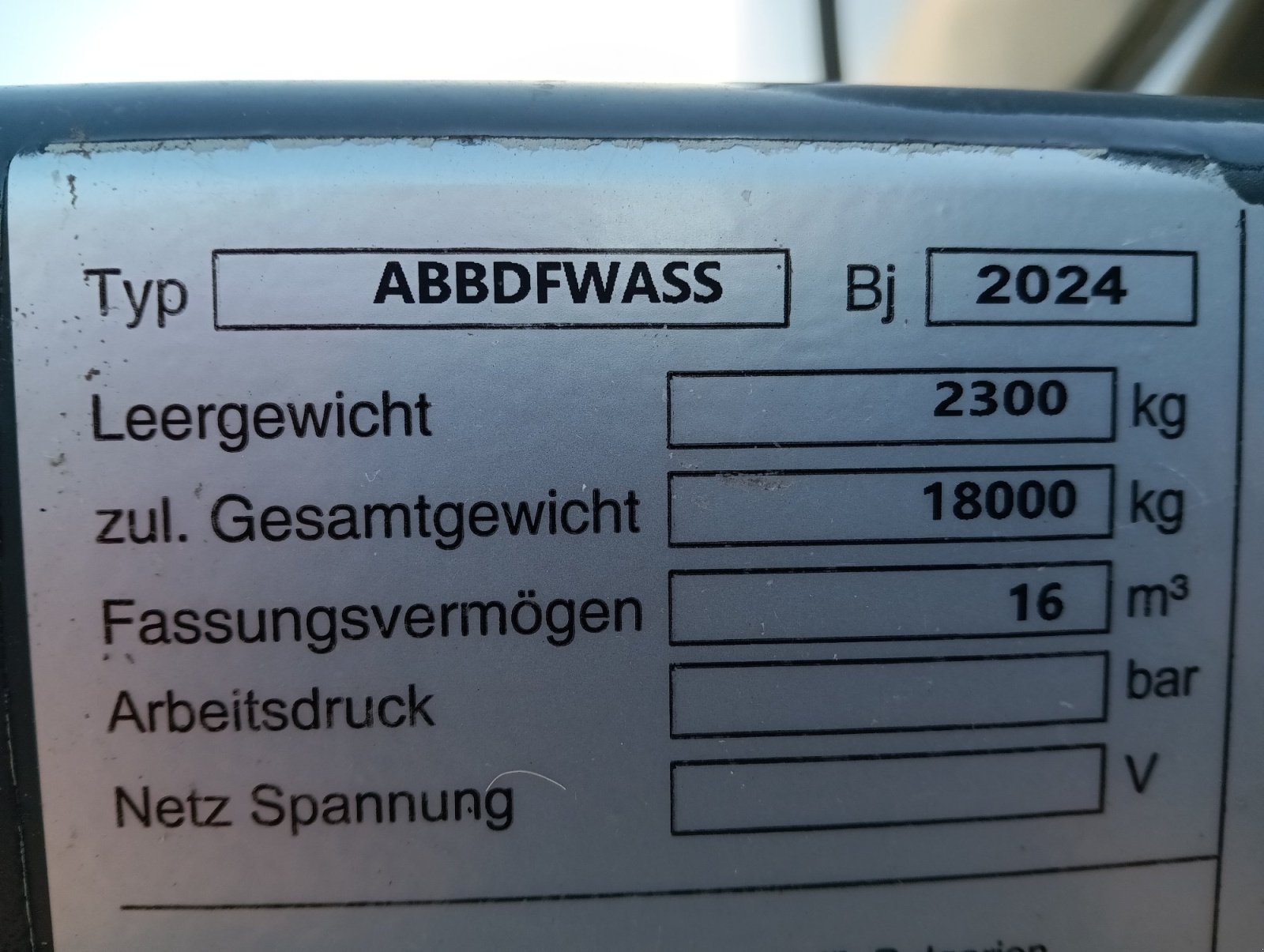 Zubringerfaß Türe ait BDF Güllezubringer, Wasserfaß 16000 l, Neumaschine içinde Tamm (resim 16)