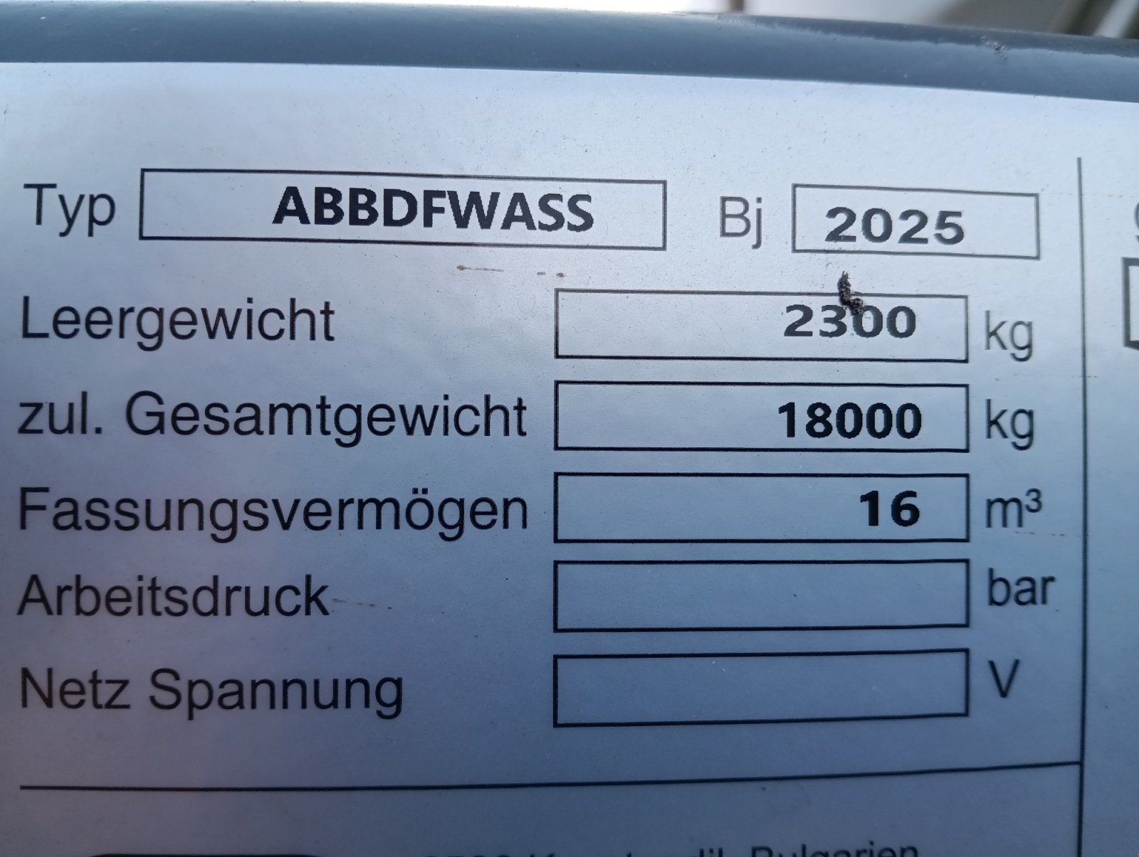 Zubringerfaß Türe ait BDF Güllezubringer, Wasserfaß 16000 l, Neumaschine içinde Tamm (resim 17)