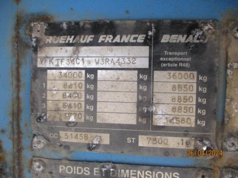 Zubringerfaß des Typs Fruehauf PLSC, Gebrauchtmaschine in Bourron Marlotte (Bild 10)