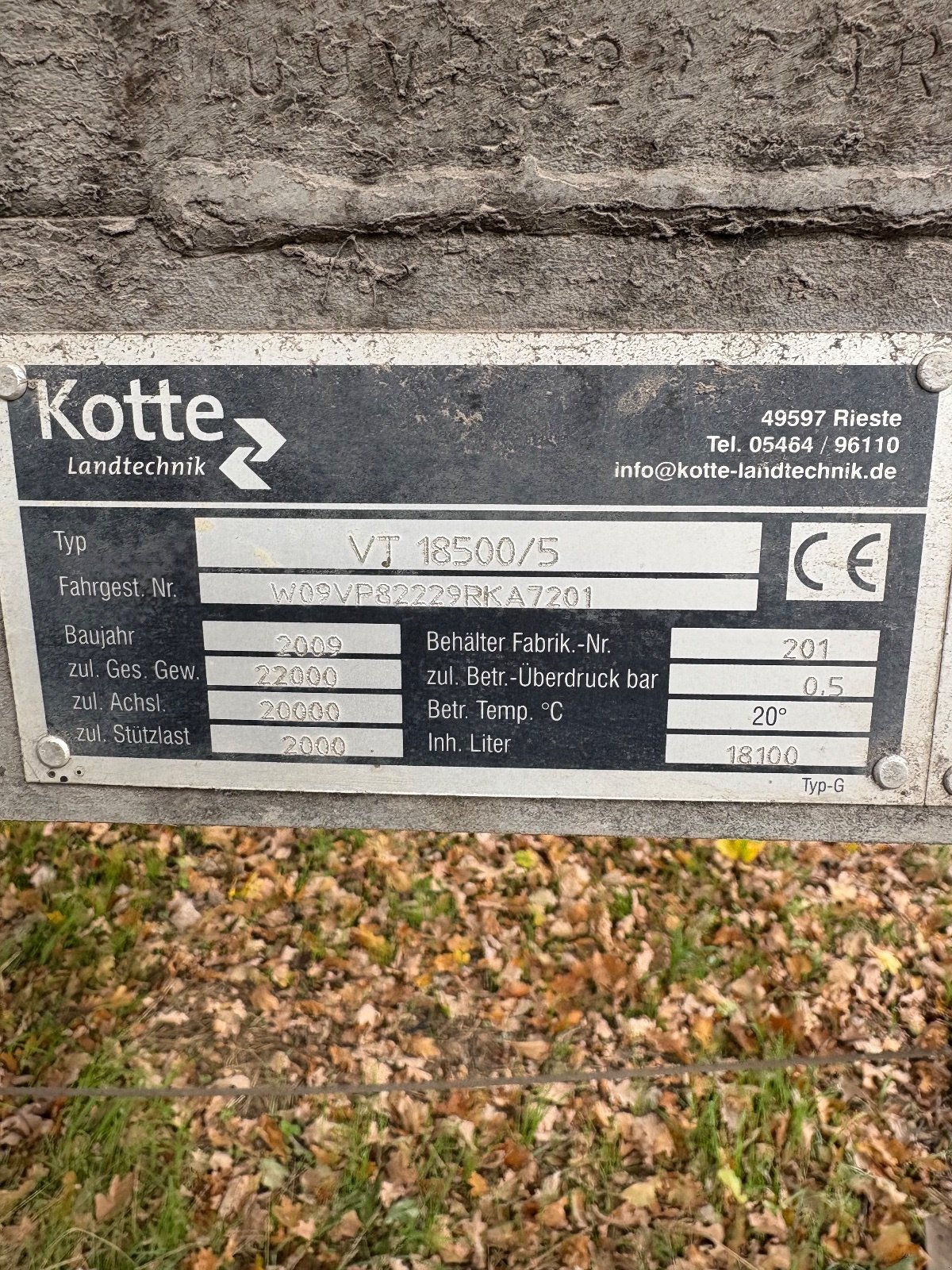 Zubringerfaß typu Garant Kotte VT 18500, Gebrauchtmaschine v Bergen (Obrázek 6)