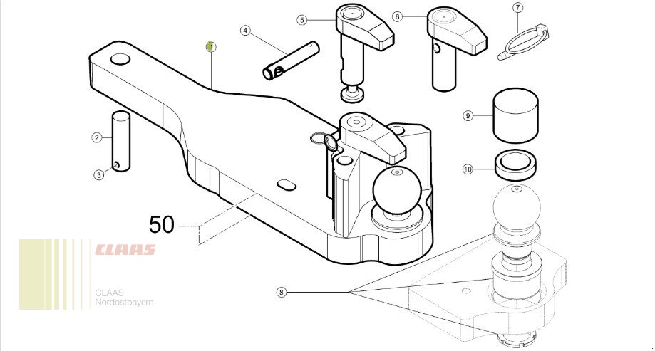 Zugpendel des Typs GKN CLAAS 00 1102 281 3\Walterscheid K80, Gebrauchtmaschine in Schwend (Bild 9)