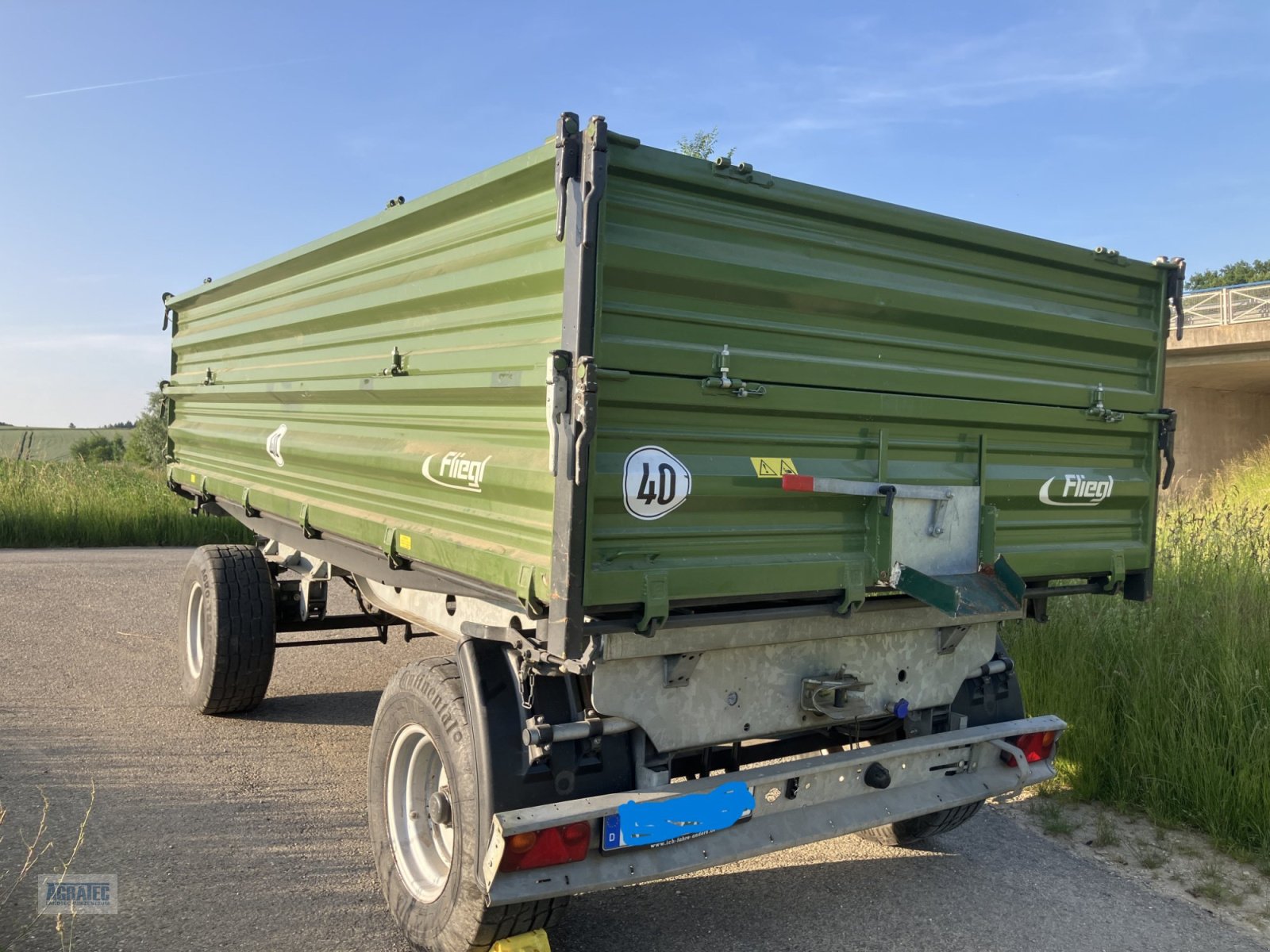 Zweiachskipper des Typs Fliegl DK 80 Fox, Gebrauchtmaschine in Schierling (Bild 9)