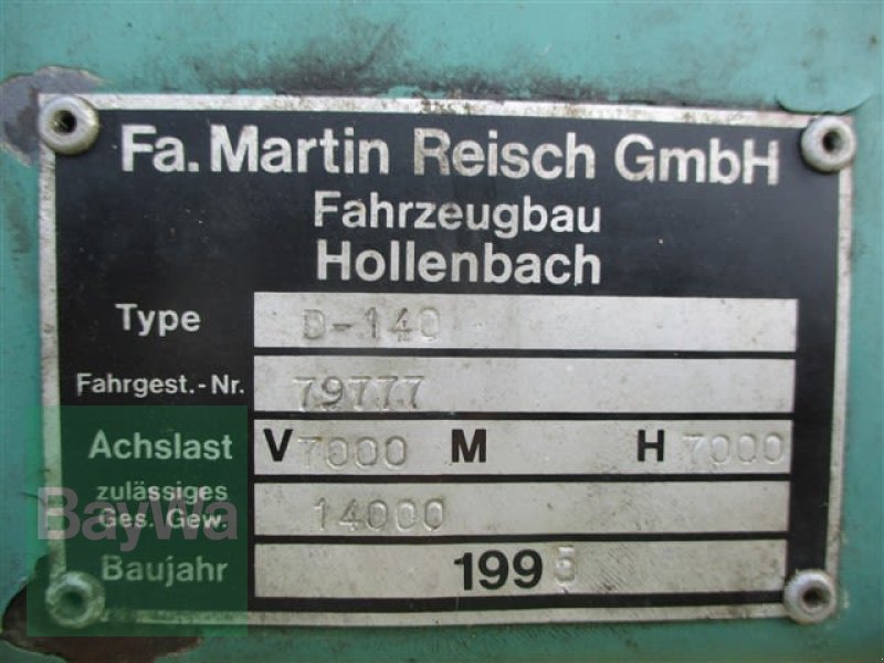 Zweiachskipper типа Reisch ZWEIACHS-KIPPER REISCH D-140, Gebrauchtmaschine в Schönau b.Tuntenhausen (Фотография 16)