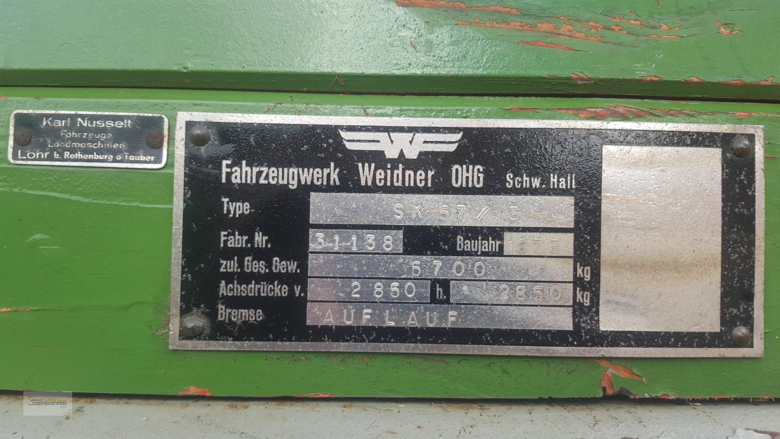Zweiachskipper a típus Weidner SK57/3, Gebrauchtmaschine ekkor: Wörnitz (Kép 7)