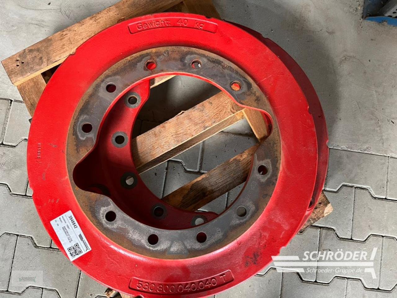 Zwillingsrad des Typs Fendt 2 ADAPTERPLATTEN FÜR RADGEWICHTE 1250KG, Gebrauchtmaschine in Scharrel (Bild 2)