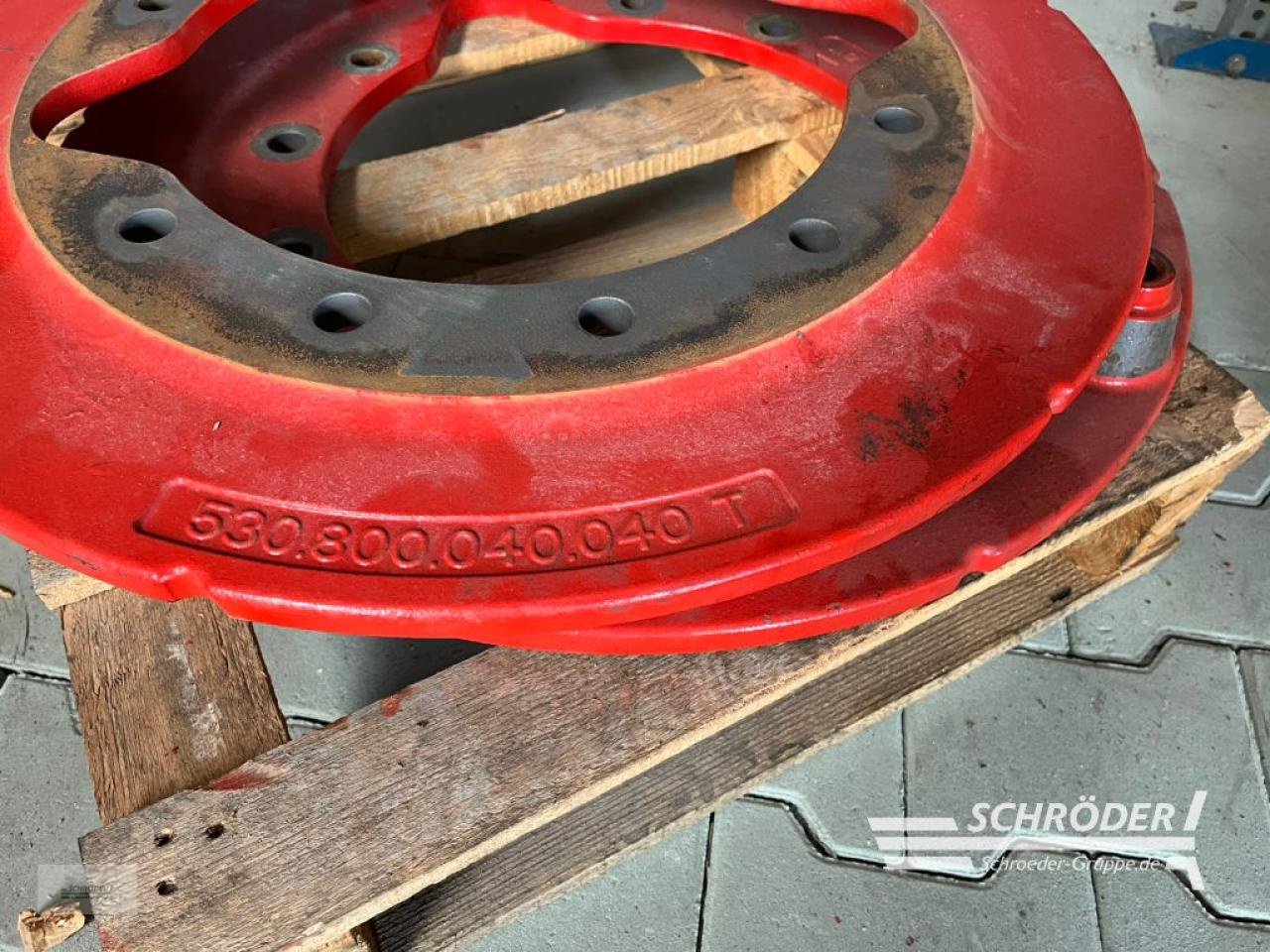 Zwillingsrad des Typs Fendt 2 ADAPTERPLATTEN FÜR RADGEWICHTE 1250KG, Gebrauchtmaschine in Scharrel (Bild 3)