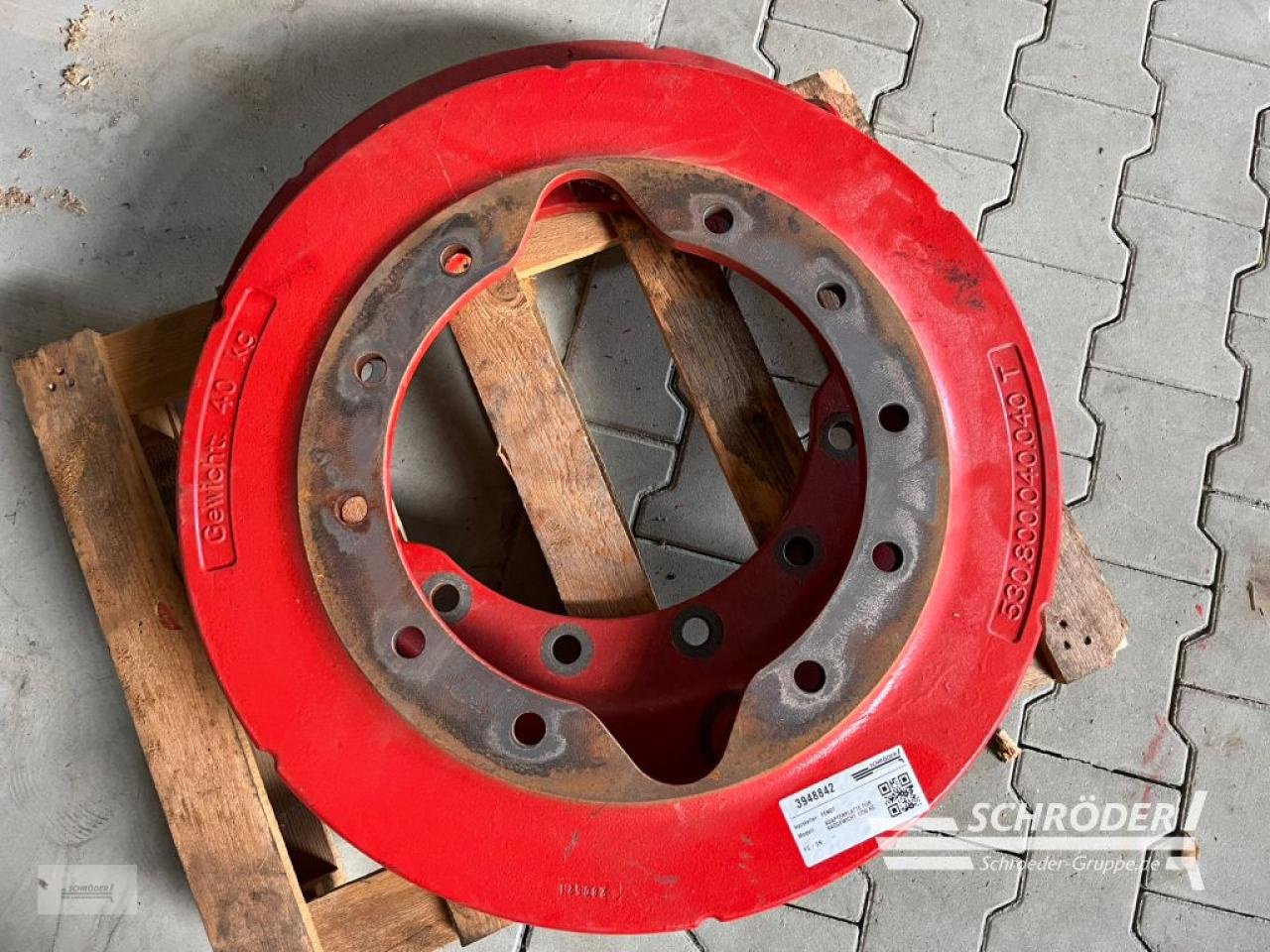 Zwillingsrad des Typs Fendt 2 ADAPTERPLATTEN FÜR RADGEWICHTE 1250KG, Gebrauchtmaschine in Scharrel (Bild 4)