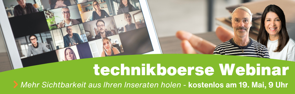 kostenloses technikboerse Webinar - Mehr aus Ihren Inseraten holen