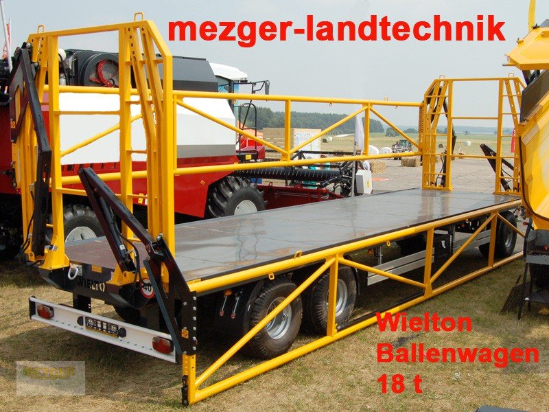 Ballensammelwagen typu WIELTON Ballenwagen mit hydraulischer Seitenwand - Ballenanhänger, Neumaschine v Ditzingen (Obrázok 1)
