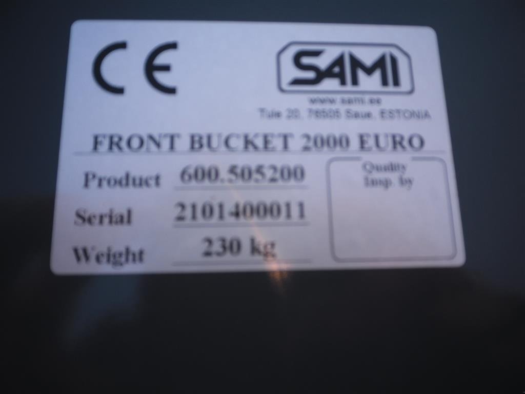 Frontlader of the type Alö 200 CM skovl EURO, Gebrauchtmaschine in Bjerringbro (Picture 6)