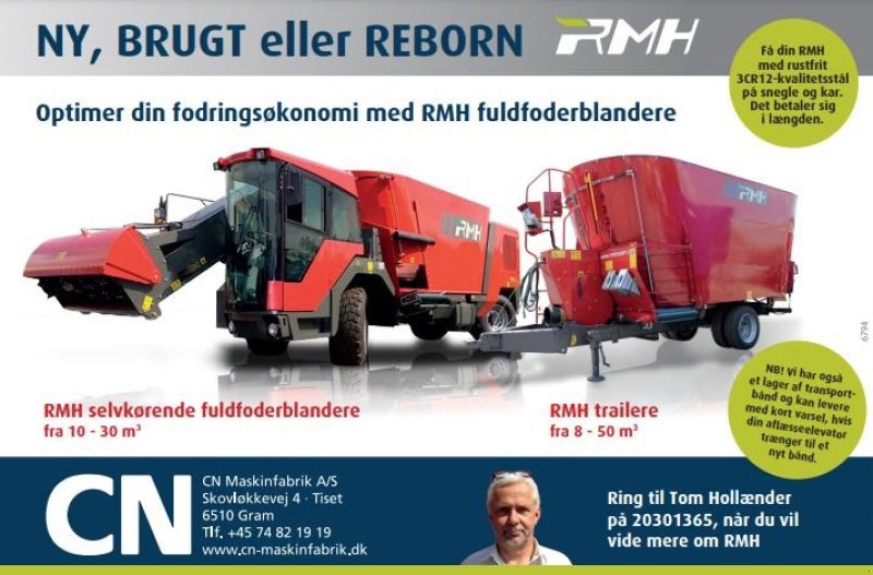 Futterverteilwagen des Typs RMH VSL 16 Kontakt Tom Hollænder 20301365, Gebrauchtmaschine in Gram (Bild 3)