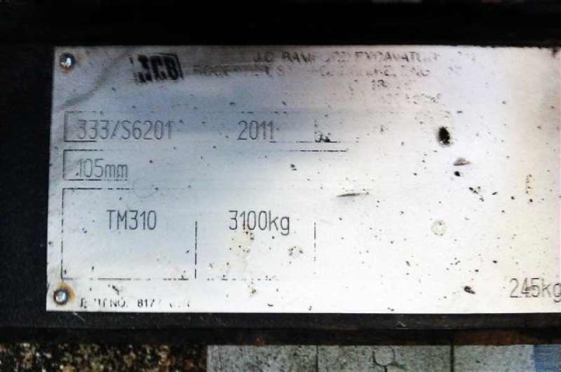 Radlader typu JCB REDSKABSFÆSTE MED GAFLER, Gebrauchtmaschine v Kjellerup (Obrázek 3)