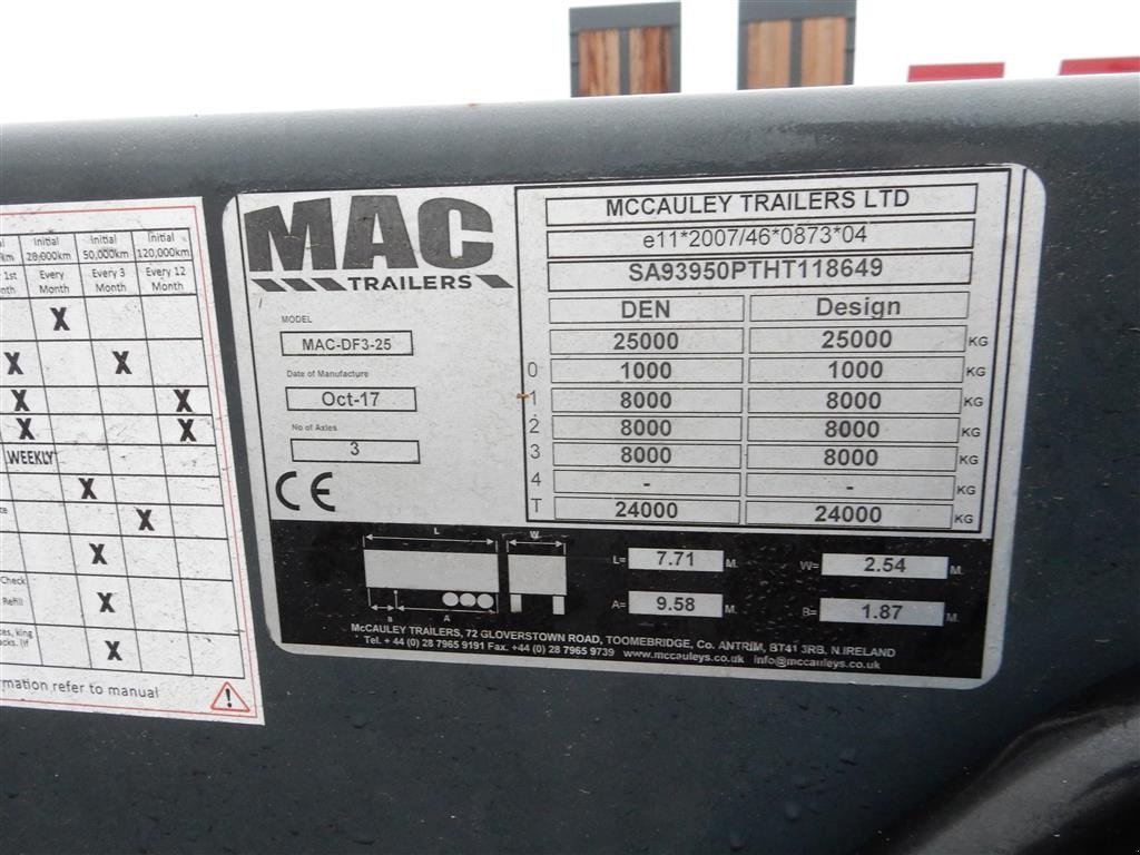 PKW-Anhänger van het type Oleo Mac 3 akslet maskintrailer Kærre til lastbil, Gebrauchtmaschine in Ringe (Foto 3)