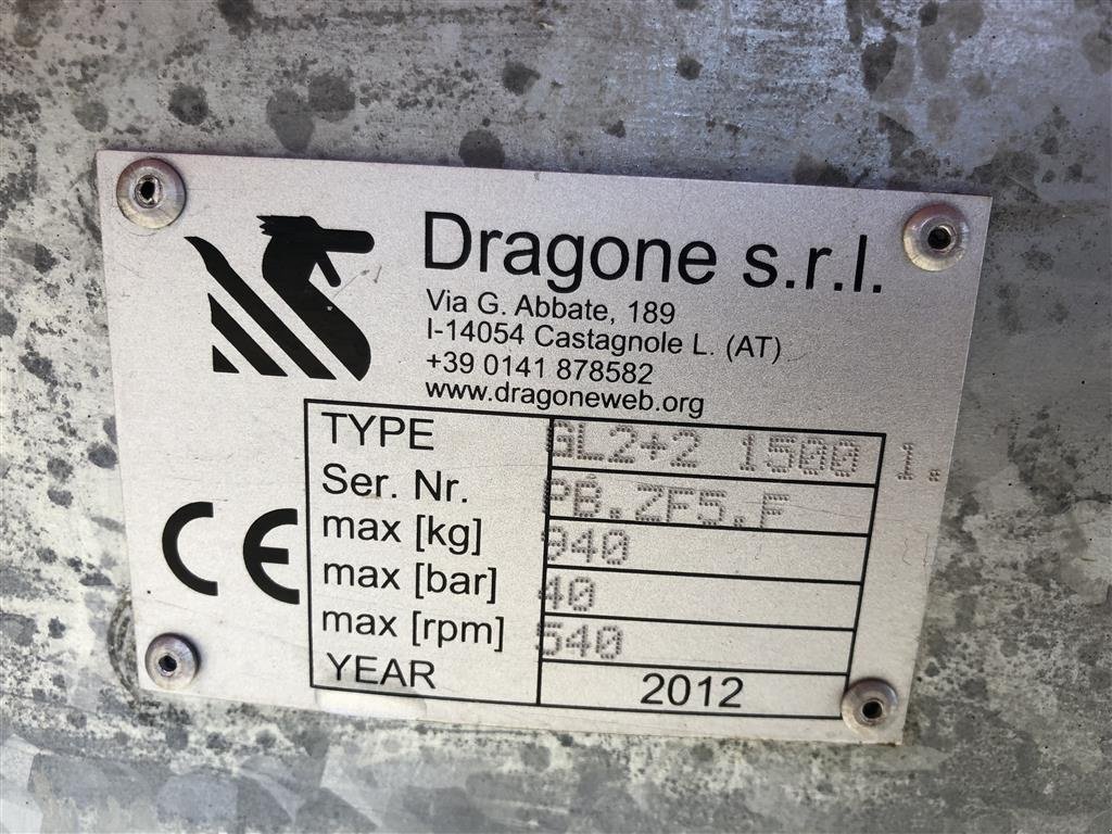 Sprühgerät typu DRAGONE 2+2 1500 liter, Gebrauchtmaschine v Ringe (Obrázek 4)