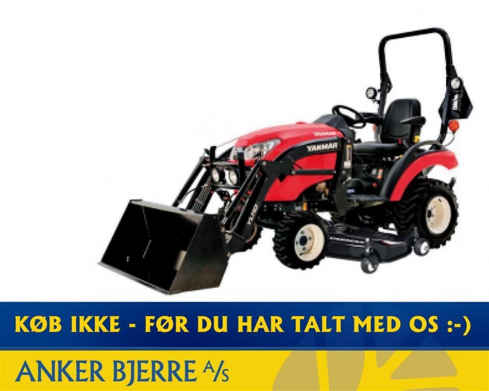 Geräteträger typu Yanmar SA 221 4WD inkl. 152 cm klipper og frontlæsser med skovl, Gebrauchtmaschine v Holstebro (Obrázek 1)