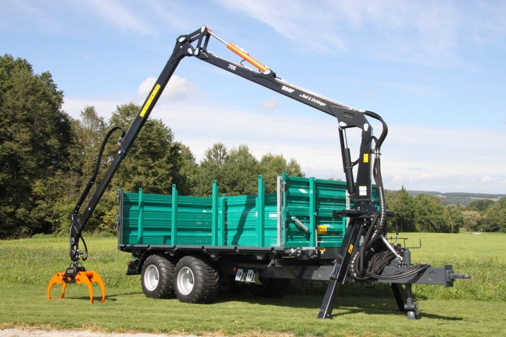 Rückewagen & Rückeanhänger a típus Reil & Eichinger Kipper mit Kran 8TDK/720, Neumaschine ekkor: Nittenau (Kép 1)