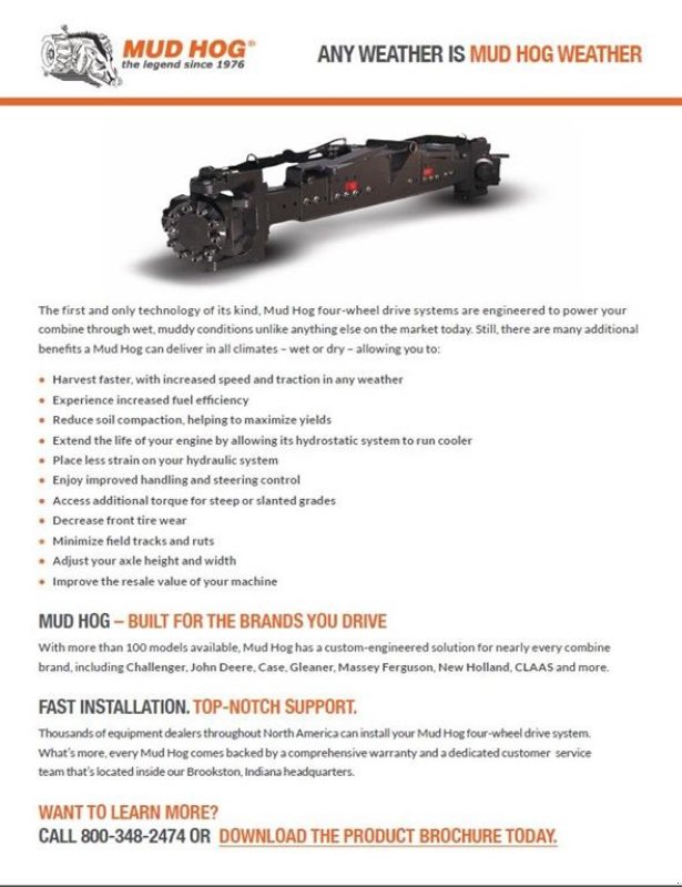 Mähdrescher of the type Massey Ferguson 4wd Aksel Komplet til eftermontering, Gebrauchtmaschine in Middelfart (Picture 3)