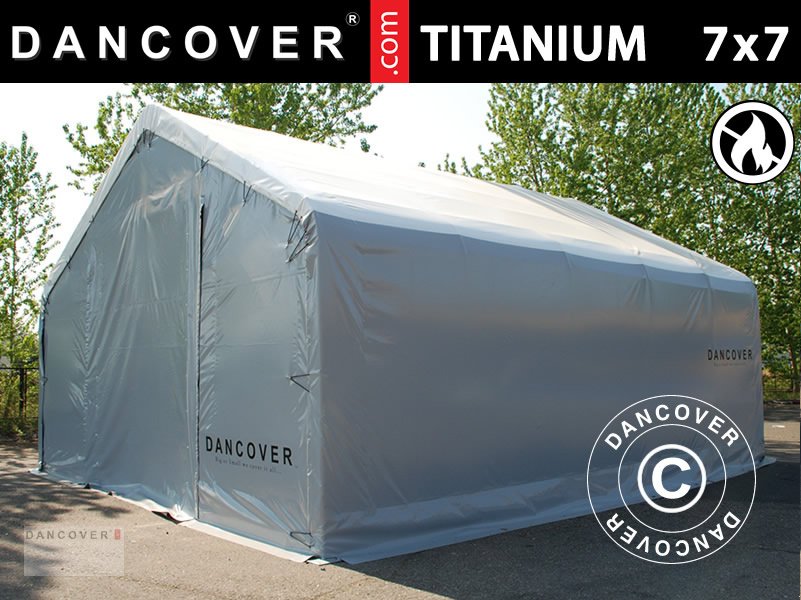 Sonstige Transporttechnik tipa Sonstige ZELTHALLE TITANIUM 7X7X2,5X4,2M, WEISS/GRAU, Neumaschine u Hellebaek (Slika 1)