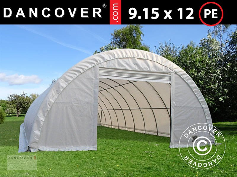 Zelthalle του τύπου Sonstige RUNDBOGENHALLE 9,15X12X4,5M, PE, WEISS, Neumaschine σε Hellebaek (Φωτογραφία 1)