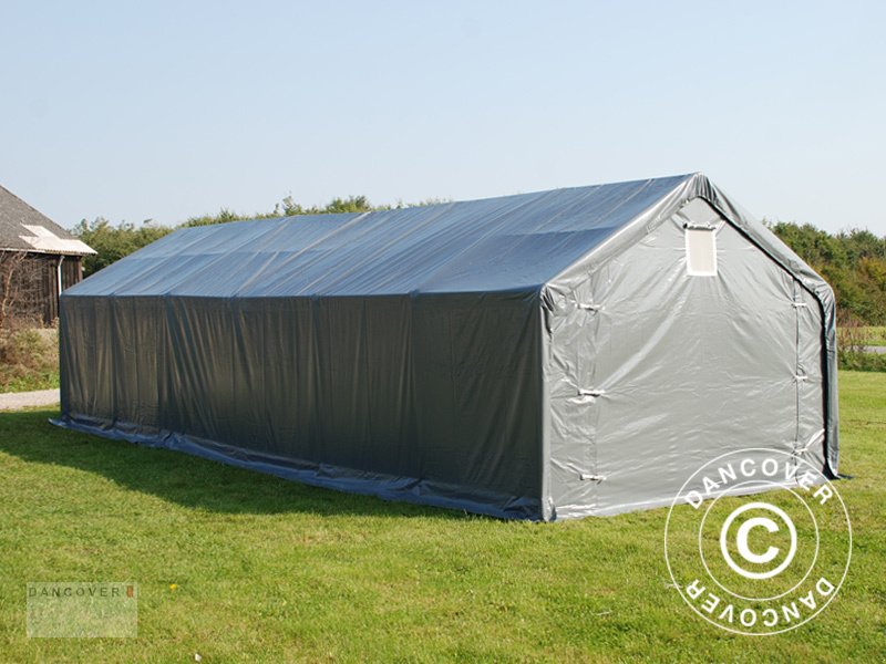 Sonstige Gartentechnik & Kommunaltechnik Türe ait Sonstige LAGERZELT PRO 4X12X2X3,1M, PVC, GRAU, Neumaschine içinde Hellebaek (resim 3)