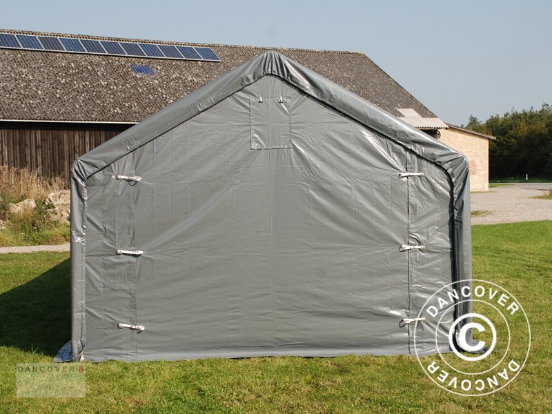 Sonstige Gartentechnik & Kommunaltechnik Türe ait Sonstige LAGERZELT PRO 4X12X2X3,1M, PVC, GRAU, Neumaschine içinde Hellebaek (resim 6)