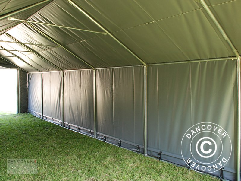 Sonstige Gartentechnik & Kommunaltechnik Türe ait Sonstige LAGERZELT PRO 4X12X2X3,1M, PVC, GRAU, Neumaschine içinde Hellebaek (resim 7)