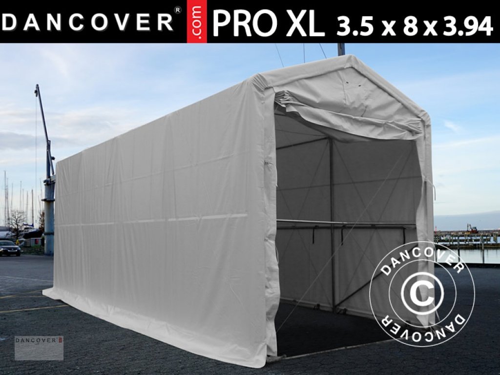 Sonstiges Traktorzubehör typu Sonstige LAGERZELT PRO XL 3,5X8X3,3X3,94M, PVC, WEISS, Neumaschine v Hellebaek (Obrázek 1)